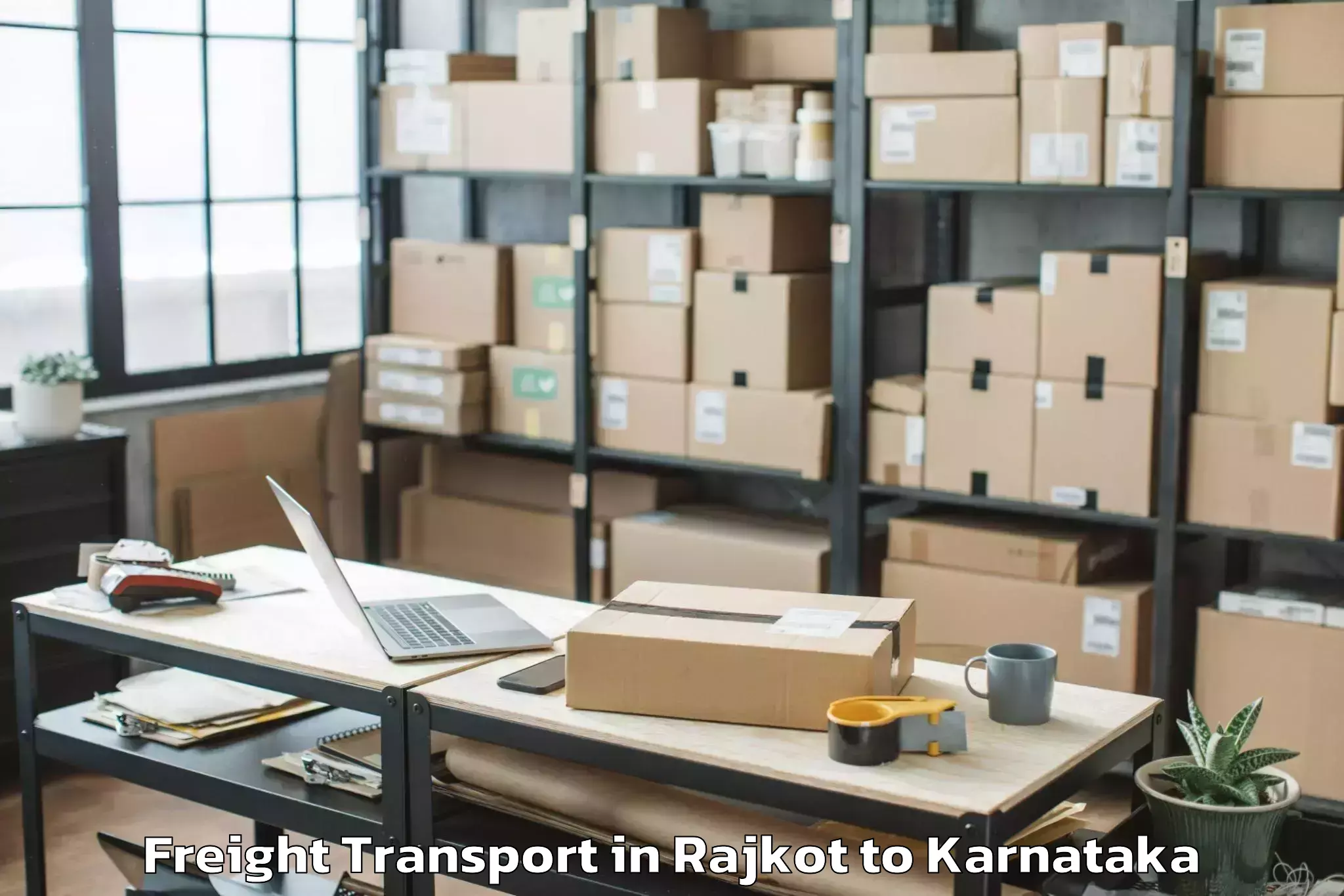 Top Rajkot to Vijayapura Freight Transport Available